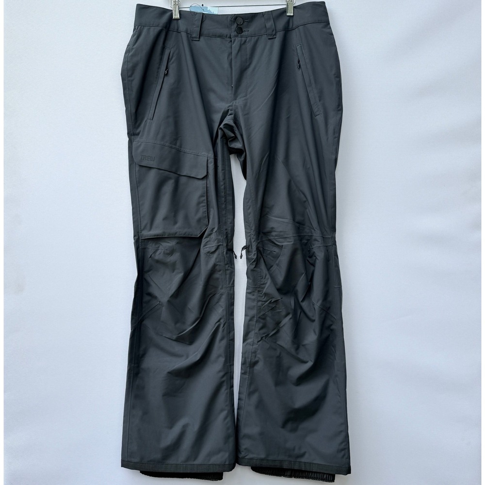 NEW Trew x Evo Womens XL‎ McKenzie Snow Pants Grey Ski Snowboard Shell Gorpcore